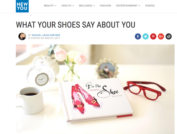 NEWYOU.COM, What Your Shoes Say About You,  March 2017